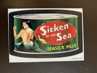 2018 Wacky Packages Variations Series Concept Card 2/2 Sicken Of The Sea