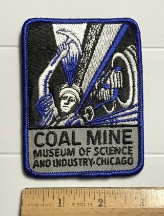 Coal Mine Museum Science Industry Chicago Souvenir Embroidered Patch Badge