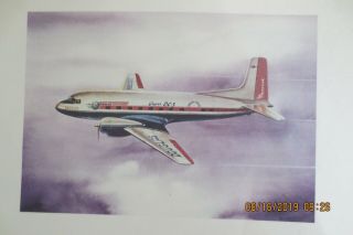 Vintage Douglas Dc - 3 Aviation Art Poster Print By Legendary R.  G.  Smith