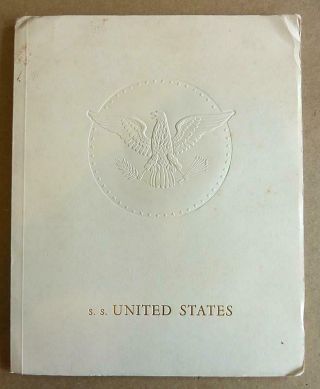 S.  S.  United States - Odd French Book Celebrating The Launch - Orig.  Dali Print