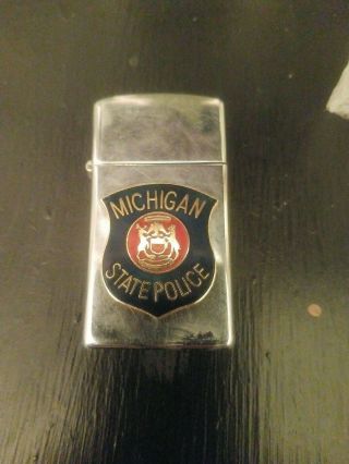Vintage Michigan State Police Zippo Lighter Rare
