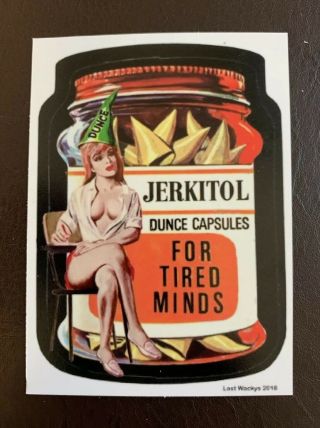 2018 Wacky Packages Variations Series Concept Card 2/2 Jerkitol