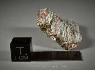 Sussexite on rhodonite with bementite - Franklin,  NJ 3