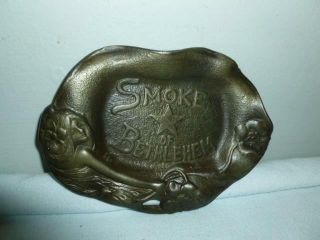 Very Rare Art Nouveau Cast Iron " Smoke Star Of Bethlehem " Cigar Ashtray