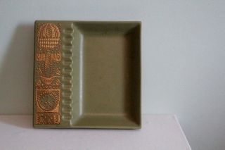 RARE Vintage 1960 ' s Mid Century Georges Briard Midas Hyalyn 7.  5” Square Ashtray 2
