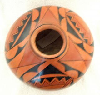 Large ROBERT RIVERA Gourd Art ACOMA EAGLE Tapered Top 8x7 Inch 6