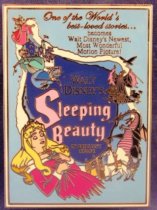 Disney Shopping Store Sleeping Beauty Aurora Movie Poster Pin Le 250