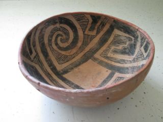Prehistoric Anasazi Polychrome Pinto Pottery Bowl