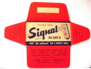 Vintage Rare Traffic Signal De Safety Razor Blade