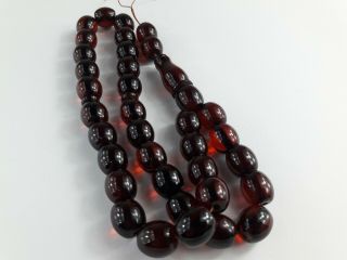 Cherry Faturan Stone Amber Bakelite Islamic Masbaha Prayer Beads