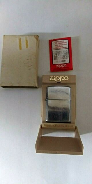Vintage Zippo Monogram Cigarette Lighter Case And Instruction Booklet