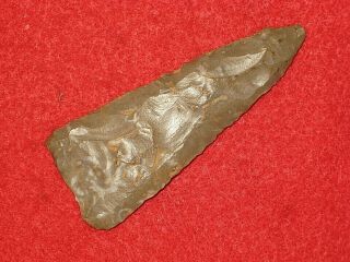 Authentic Native American Artifact Arrowhead Tennessee Archaic Knife D4