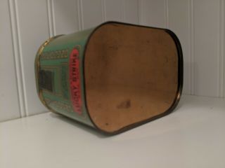 LUCKY STRIKE TOBACCO TIN ANTIQUE ADVERTISING CAN 1910 TAX STAMP REMNANT 6
