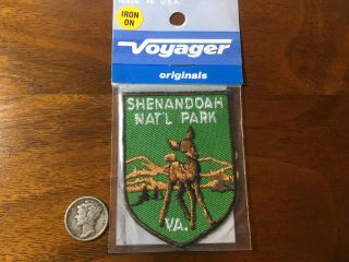 Vintage Shenandoah National Park Va Voyager Souvenir Travel Park Patch Nip