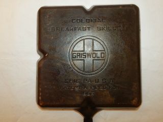 Vintage GRISWOLD CAST IRON COLONIAL Breakfast SKILLET 666 