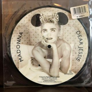 Madonna Dear Jessie / Till Death Do Us Part 7 " Picture Disc Record 1989 Rare Oop