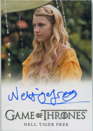 Game Of Thrones Season 7 Autograph Card Nell Tiger Myrcella Baratheon (fb)