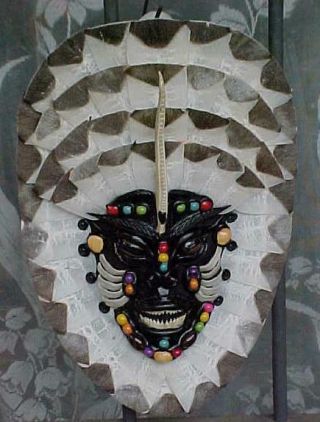 Ornamental Mask,  Made With Arapaima Fish Parts,  Amazonia Cultures & Ethnicities
