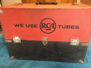 Vintage Radio And Television Tubes In Rca Tube Case/caddy