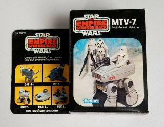 1982 Kenner Star Wars Empire Strikes Back Mtv - 7 Vintage Box 40010
