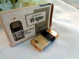 Vintage Scripto Goldenglo Vu - Lighter Cigarette Lighter