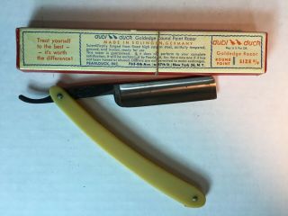 Vintage Adoration Hand Forged German - Made Straight Razor With Dovo Box 3