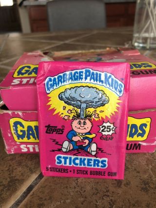 1985 1st Series Topps Garbage Pail Kids Gpk Series 1 Wax Pack