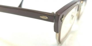 Vintage Bausch & Lomb B&L 5 3/4 SAFETY 46 22 Brown Bi - Focal Magnifier Glasses 2