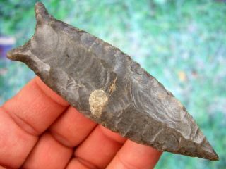 Fine 3 3/4 inch G10 Kentucky Cumberland Point with Arrowheads Artifacts 4