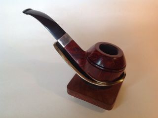 Peterson Sherlock Holmes Squire Smoking Pipe.  9mm Filter.  P Lip.  Silver. 3