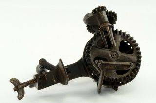 Antique F.  W.  Hudson Improved Cast Iron Apple Parer Peeler Corer Pat Dec 2nd 1862 4