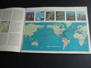 PAN AMERICAN PANAM AIRWAYS JET CLIPPER ROUTE MAPS TAIWAN JAPAN ASIA 1964 Booklet 2
