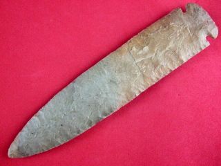 Fine Quality Authentic 6 3/8 inch Missouri Dovetail Point Indian Arrowheads 3