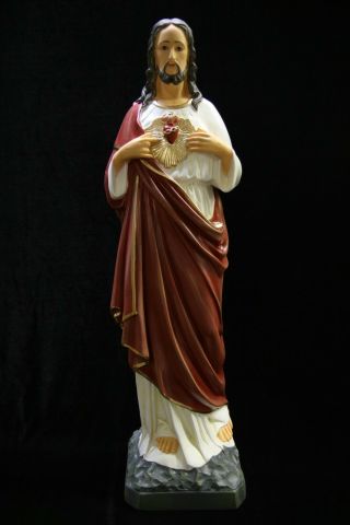 25 " Sacred Heart Of Jesus Christ Italian Religious Catholic Statue Sculpture