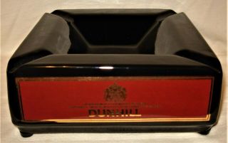 Rare Dunhill Porcelain Ashtray Made In Honiton England W/ 4 Corner Cigar Rests
