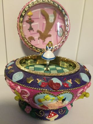 Alice In Wonderland Music Box Rare Collectible Disney