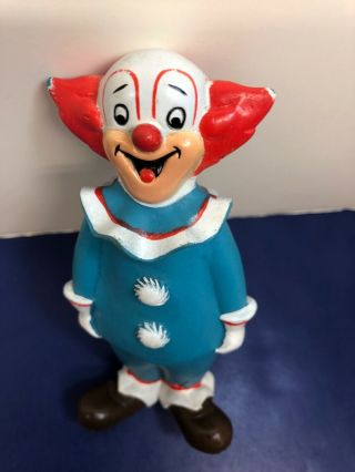 5” Vintage Larry Harmon Bozo The Clown 1974 Squeeze Toy 5