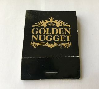 Golden Nugget Hotel Casino Las Vegas Vintage Matchbook Travel Souvenir Unstruck