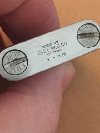 Vintage DIEL Watch Case Company Pocket Lighter - Rarely Seen 4