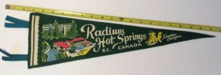 Radium Hot Springs Bc British Columbia Canada Vintage 1950 - 60 