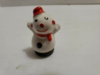 Vintage Takahashi Ice Skating Snowman Pond Christmas Music Box 