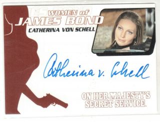 James Bond Archives Women Of James Bond Wa41 Catherina Von Schell Autograph