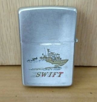 Zippo Military Cigarette Lighter Vintage 1968 Swift Boat Division 15
