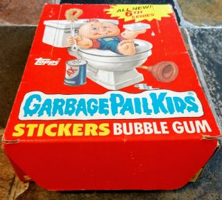 1986 Gpk Series 6 Full Box - 48 / Packs W/ Poster Topps