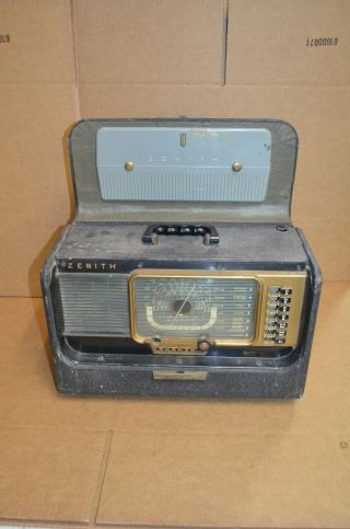 Vintage Zenith Wave Magnet Trans - Oceanic Radio - As - Is,  Restore Or Parts
