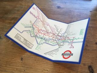 1936 (no.  2) London Underground Pocket Map - Designed By H C Beck