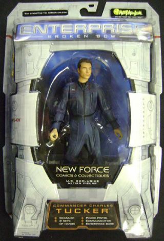 2002 Force Exclusive Star Trek Enterprise Broken Bow Figure Charles Tucker