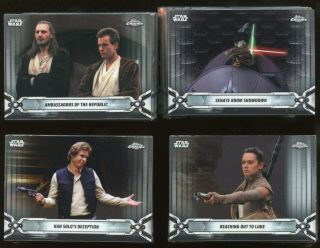 2019 Topps Star Wars Chrome Legacy Complete 200 - Card Base Set