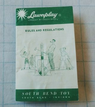 Lawnplay By South Bend Rules And Regulations Booklet