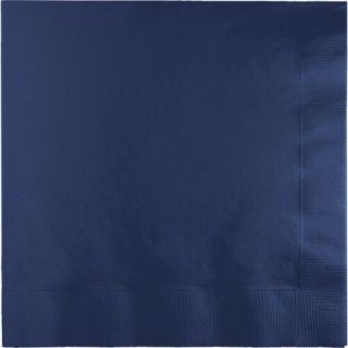 Hoffmaster Group 0.  25 Dinner 3ply Fold Napkin Navy Blue,  25 Per Case,  Case Of 10